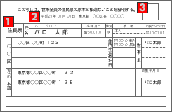 住民票の写し（※個人番号記載）