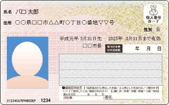個人番号通知カード